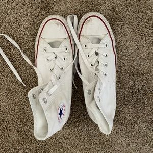 Converse White High Tops Size Women’s 8